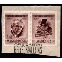 Frimærkets dag. Bela Bartok. AFA 1420 med vignet afbildende flygel og blomst. 